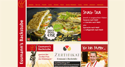 Desktop Screenshot of essmanns-backstube.de